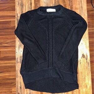 Zara Black Cable Knit Sweater